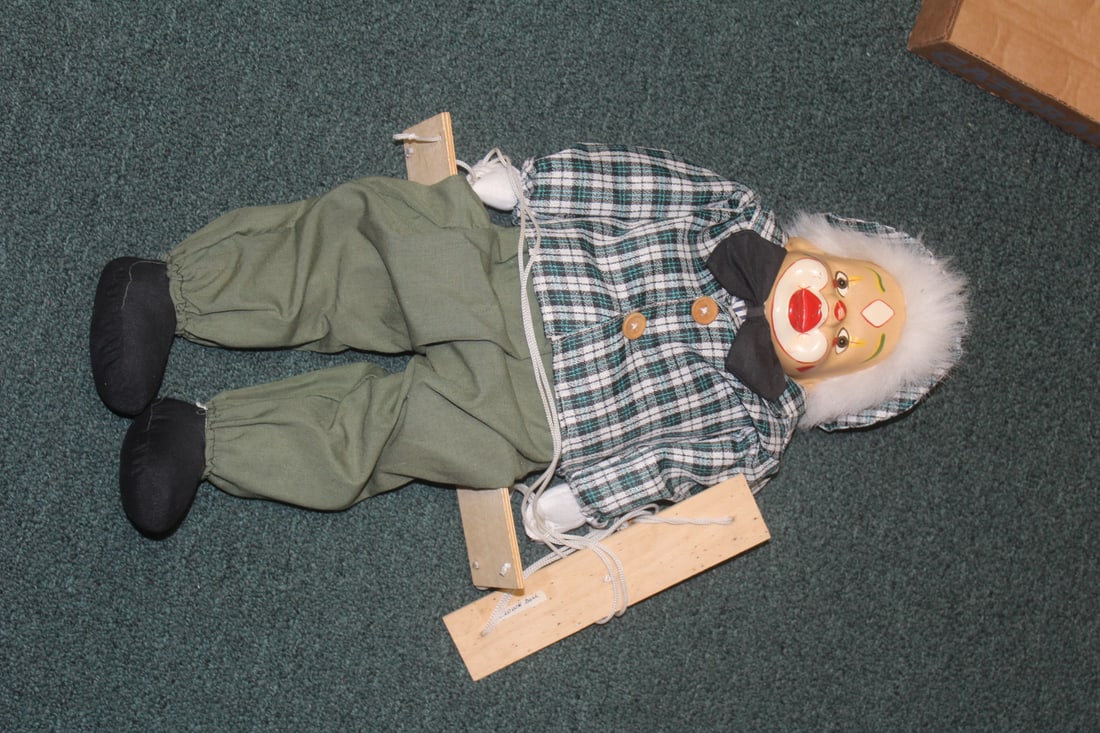A Clown Doll: 21 1/2" in length