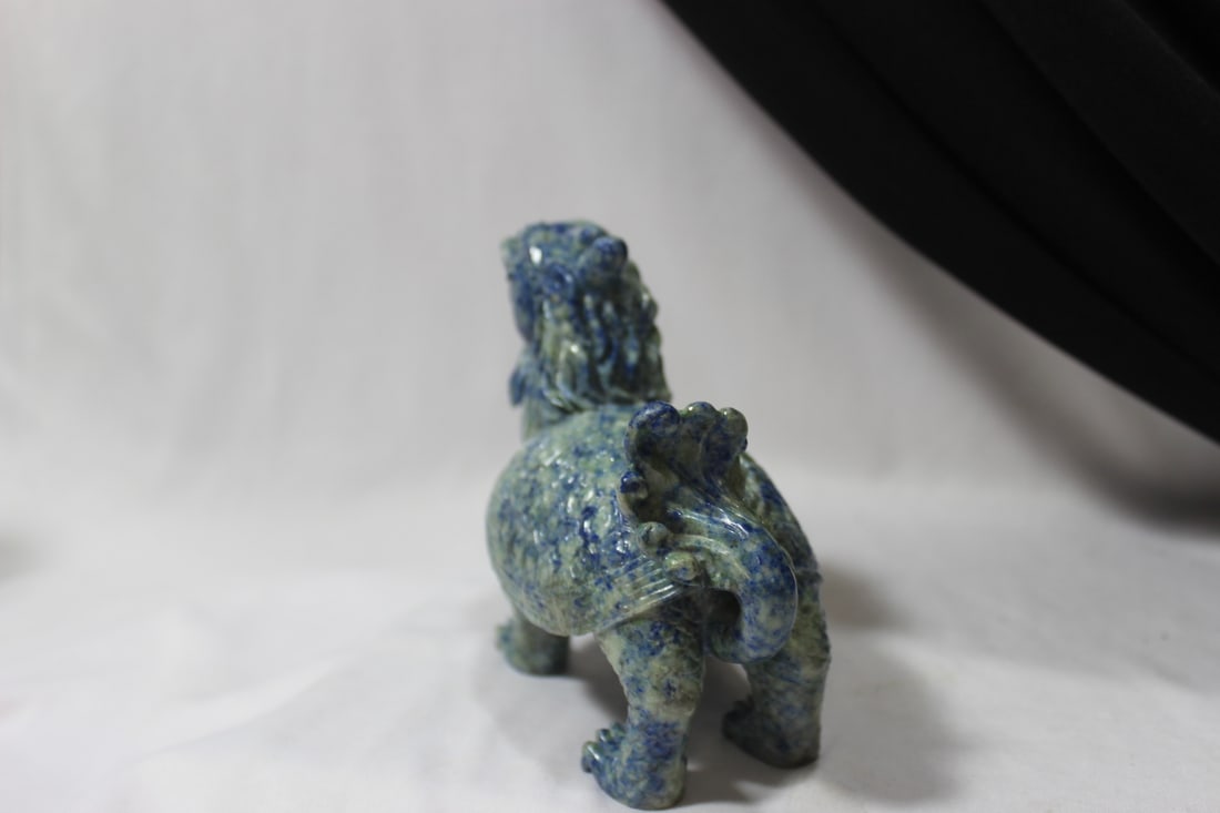 A Vintage Chinese Lapis Beast - 4