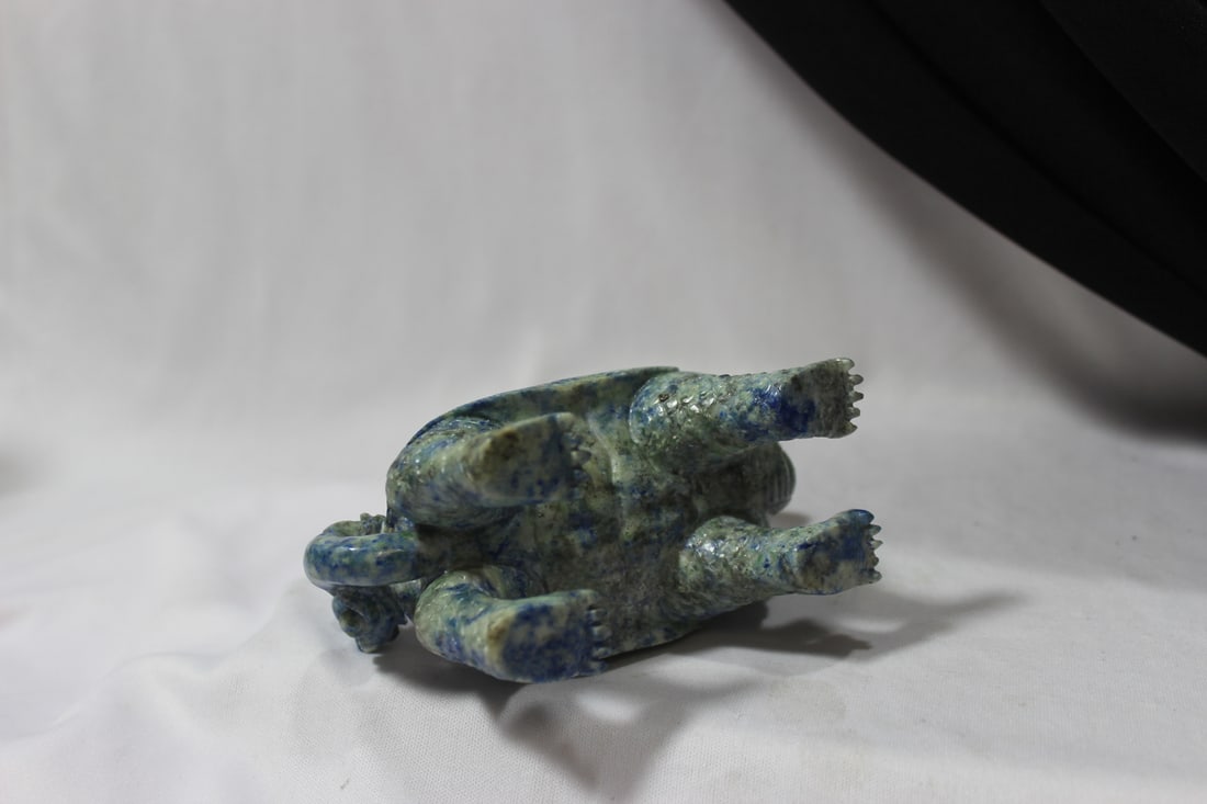 A Vintage Chinese Lapis Beast - 5