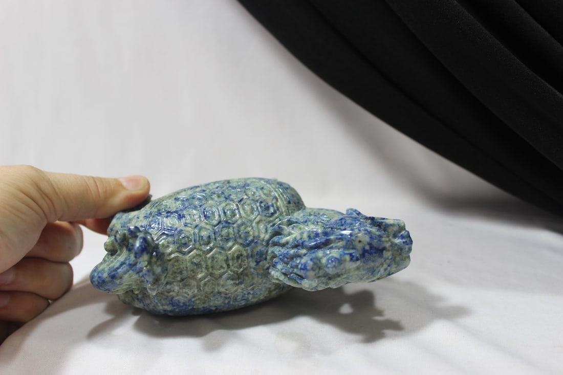 A Vintage Chinese Lapis Beast - 6
