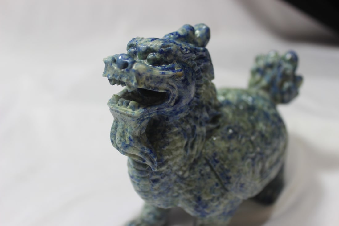 A Vintage Chinese Lapis Beast - 8