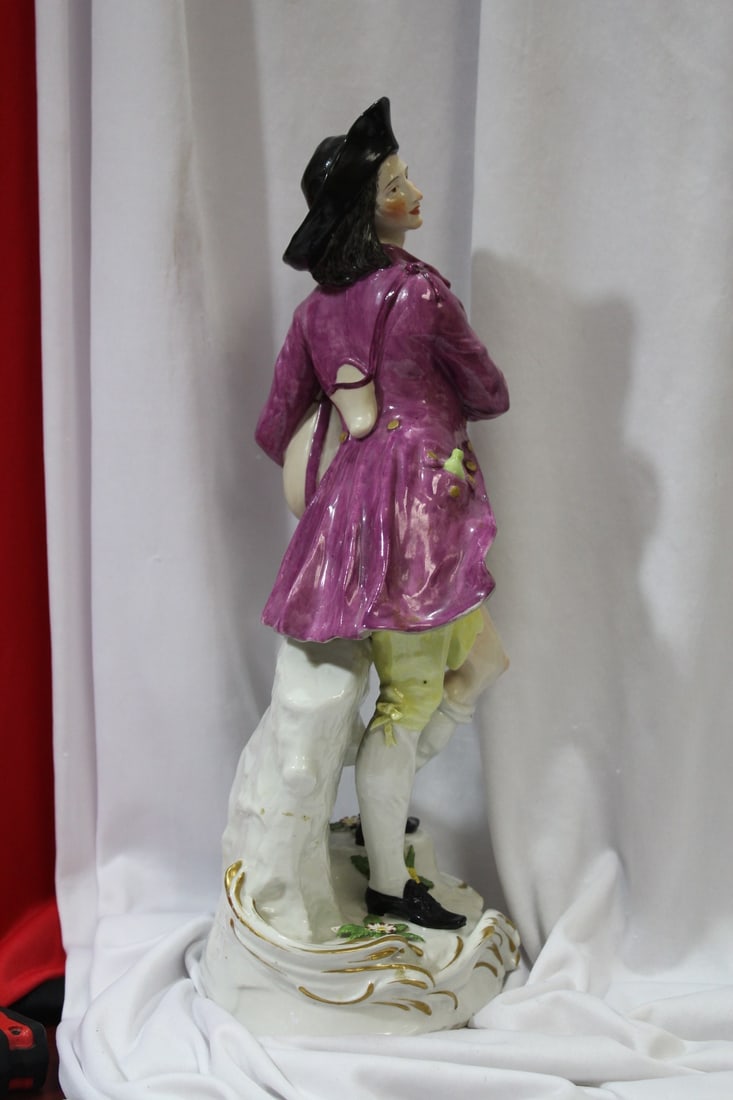 A German Meissen Porcelain Musician - 10