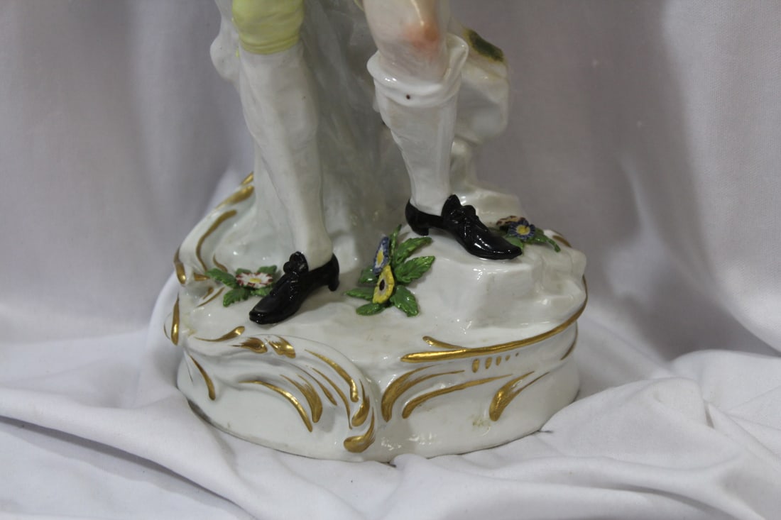 A German Meissen Porcelain Musician - 5