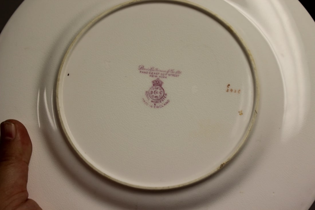 Set of 2 Royal Worcester China Plates - 7