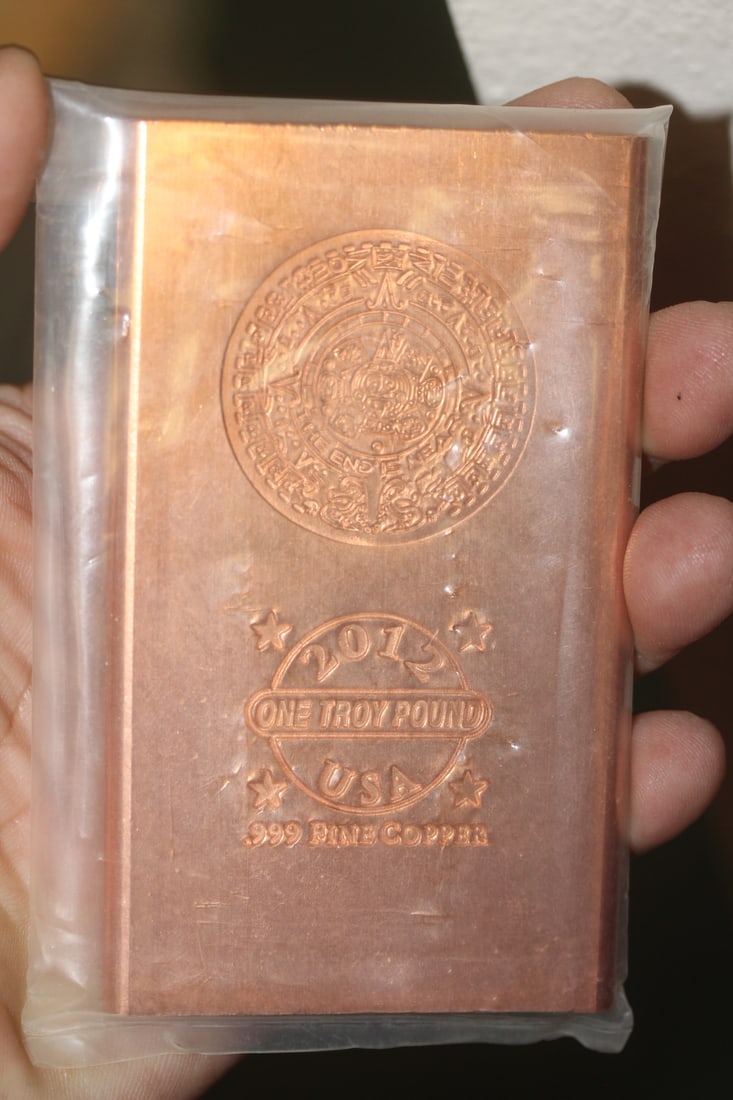 One Pound Copper Bar: as shown