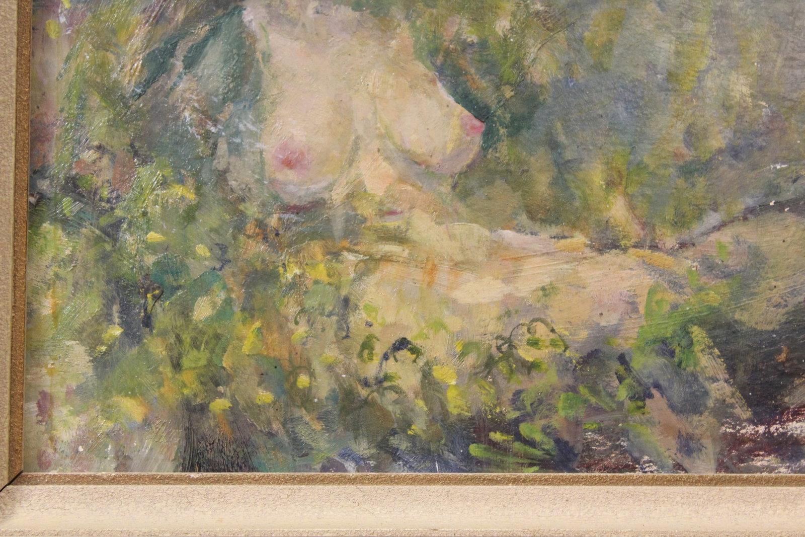 An Oil on Board of a Nude Lady - 3