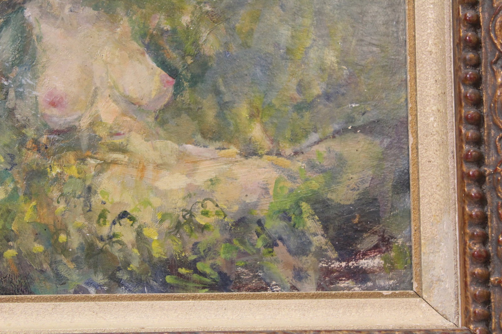 An Oil on Board of a Nude Lady - 4