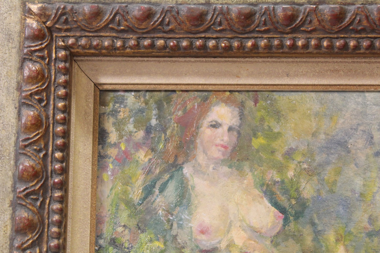 An Oil on Board of a Nude Lady - 6