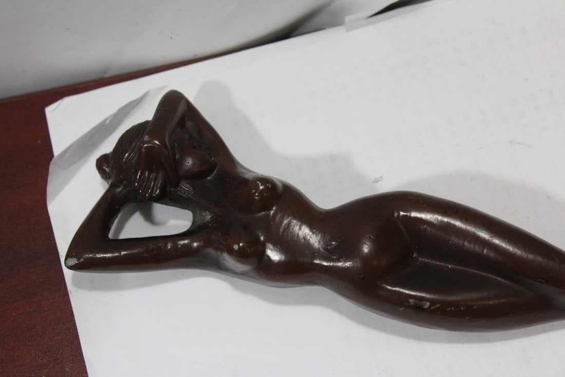 An Art Deco Metal Nude - 2