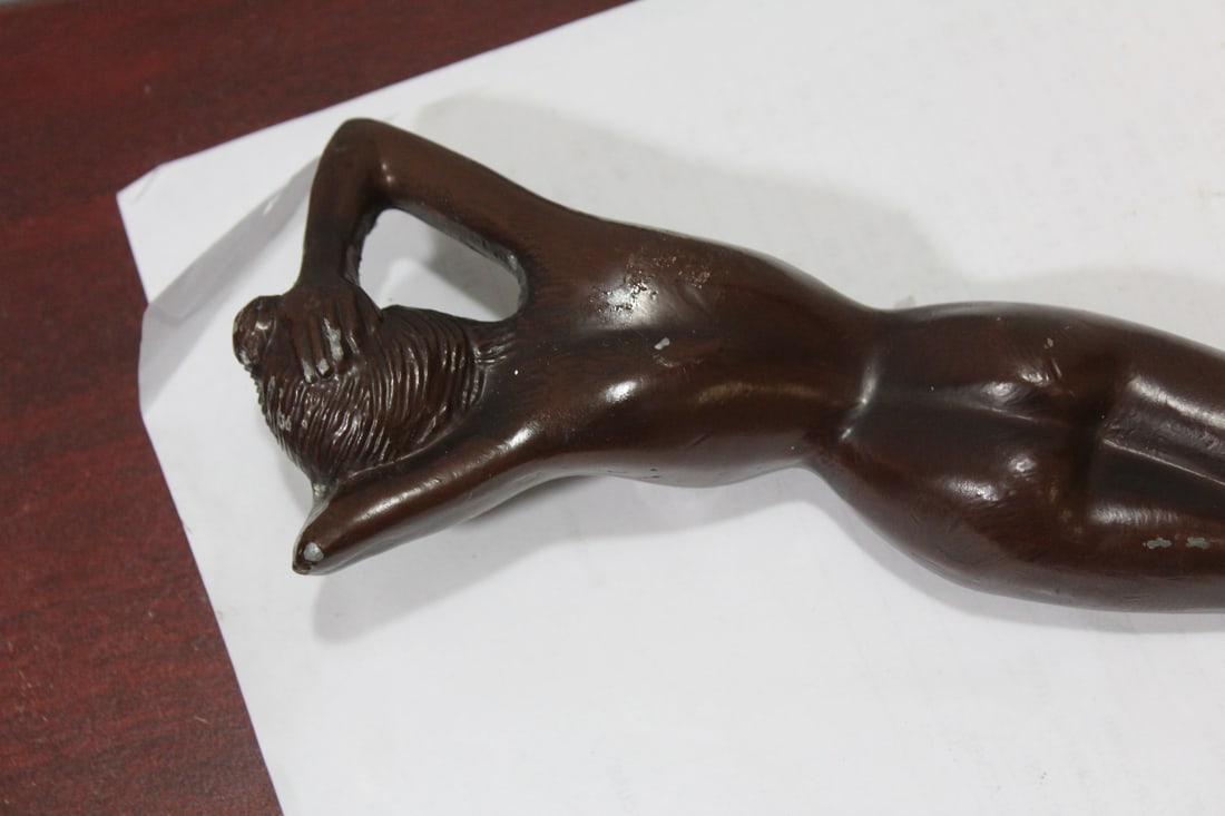 An Art Deco Metal Nude - 5