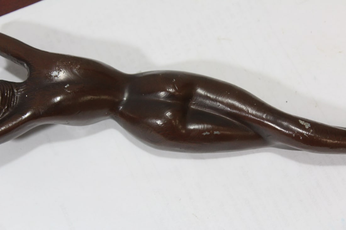 An Art Deco Metal Nude - 6