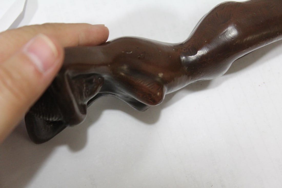 An Art Deco Metal Nude - 8