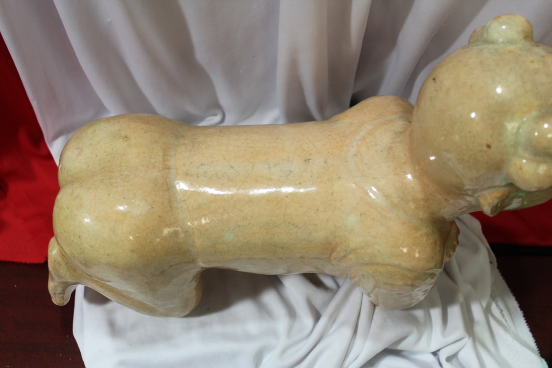 An Antique/Vintage Chinese Kneeling Boy - 2
