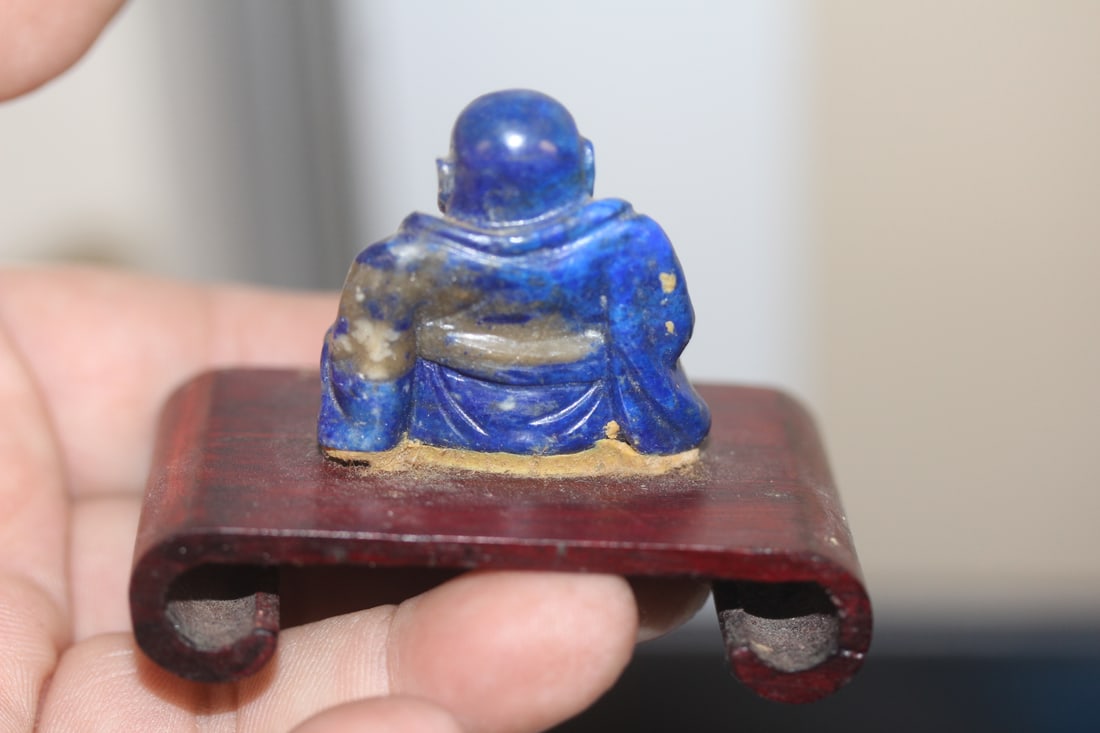 Small chinese Lapis Lazuli Buddha - 2