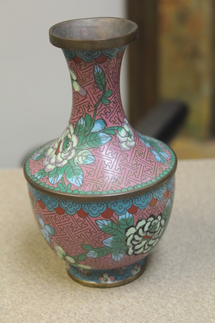 Antique Chinese Cloisonne Vase - 3