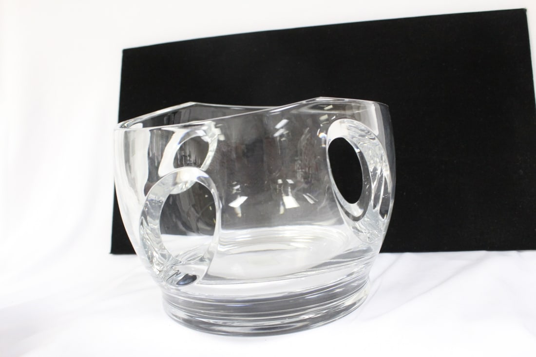 A Nambe Crystal Bowl - 2