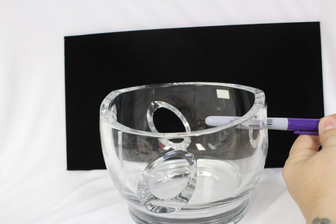 A Nambe Crystal Bowl - 7