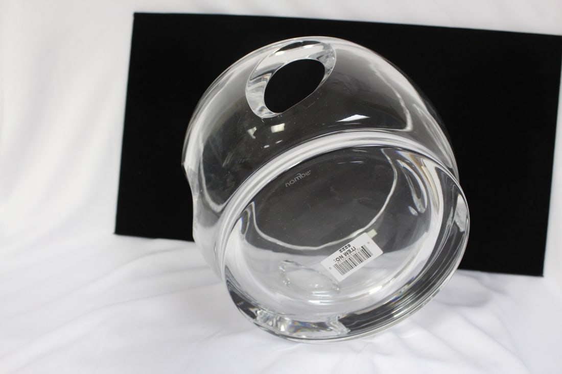A Nambe Crystal Bowl - 8