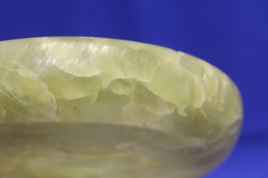 A Vintage Jade or Hardstone Tray - 3