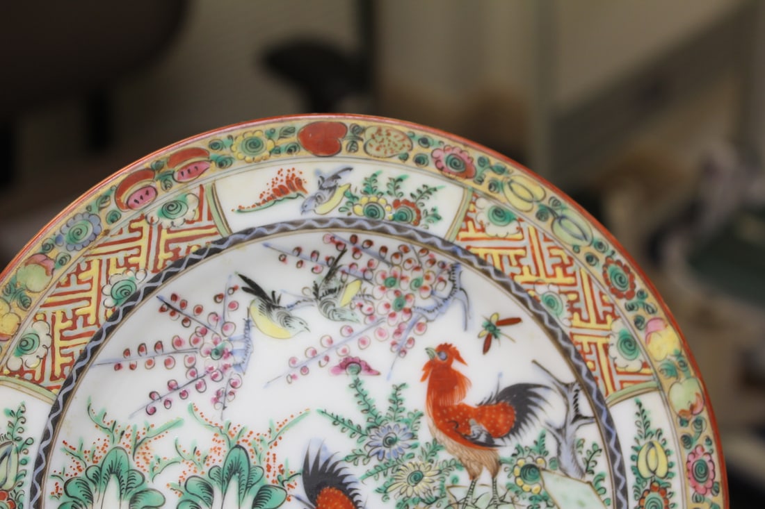 Vintage chinese Chicken Salad Plate - 2