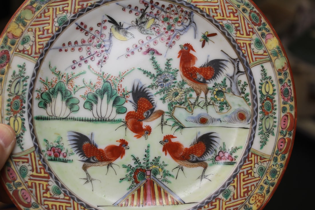 Vintage chinese Chicken Salad Plate - 3