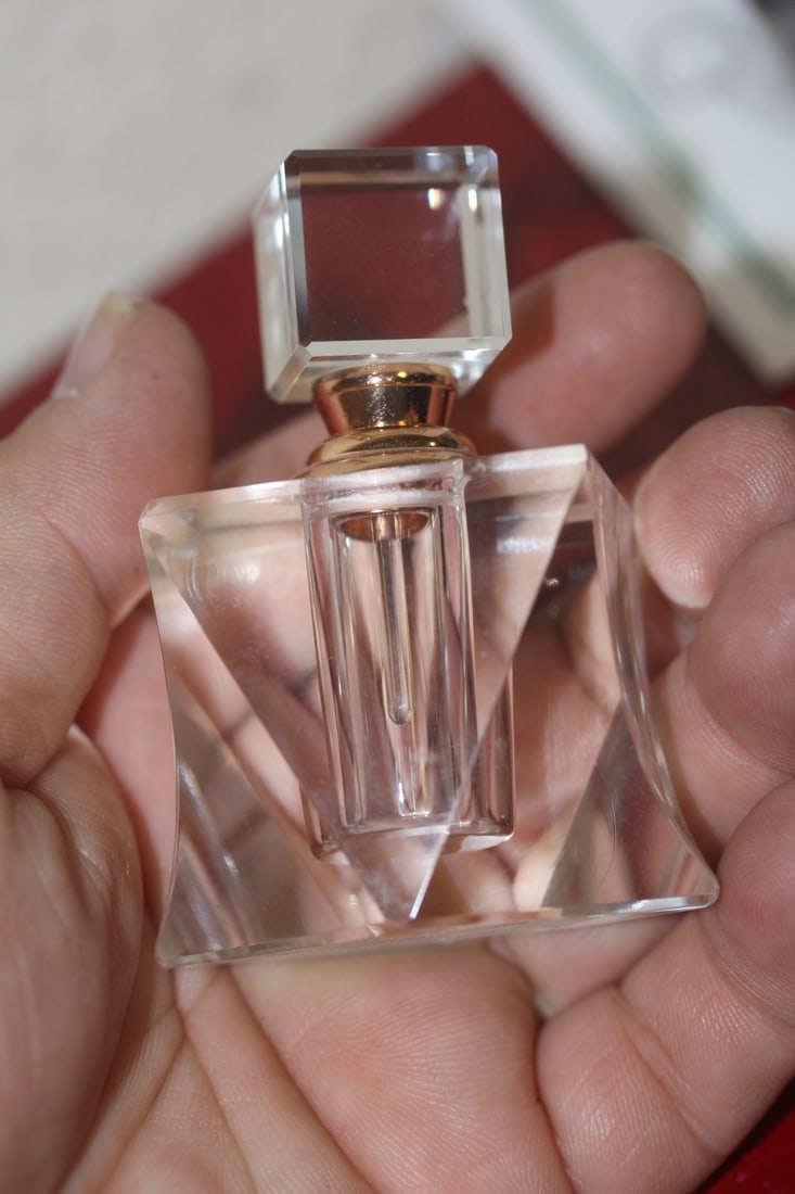 Oleg Cassini Crystal Parfume Bottle - 5