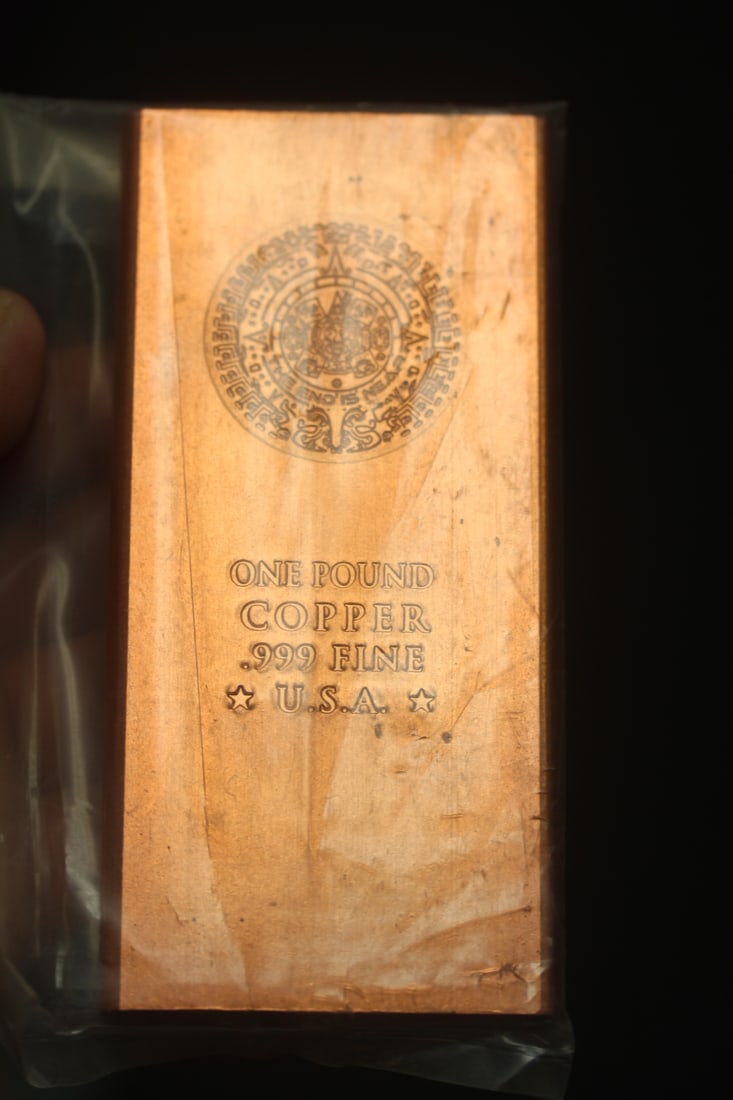 One Pound Copper Bar: as shown