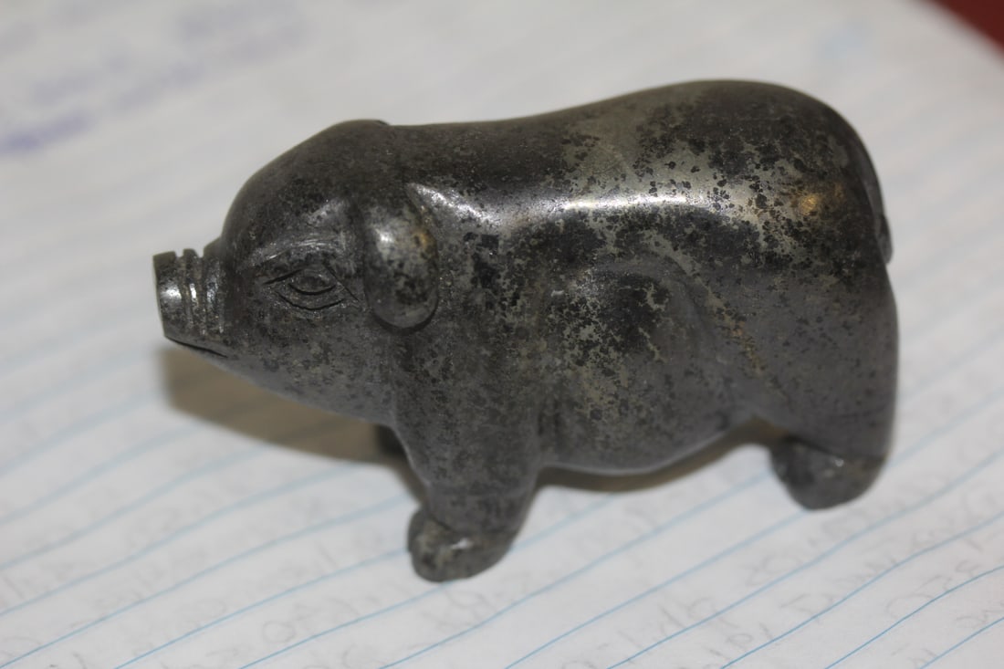 Chinese Jade or Hardstone Pig - 2