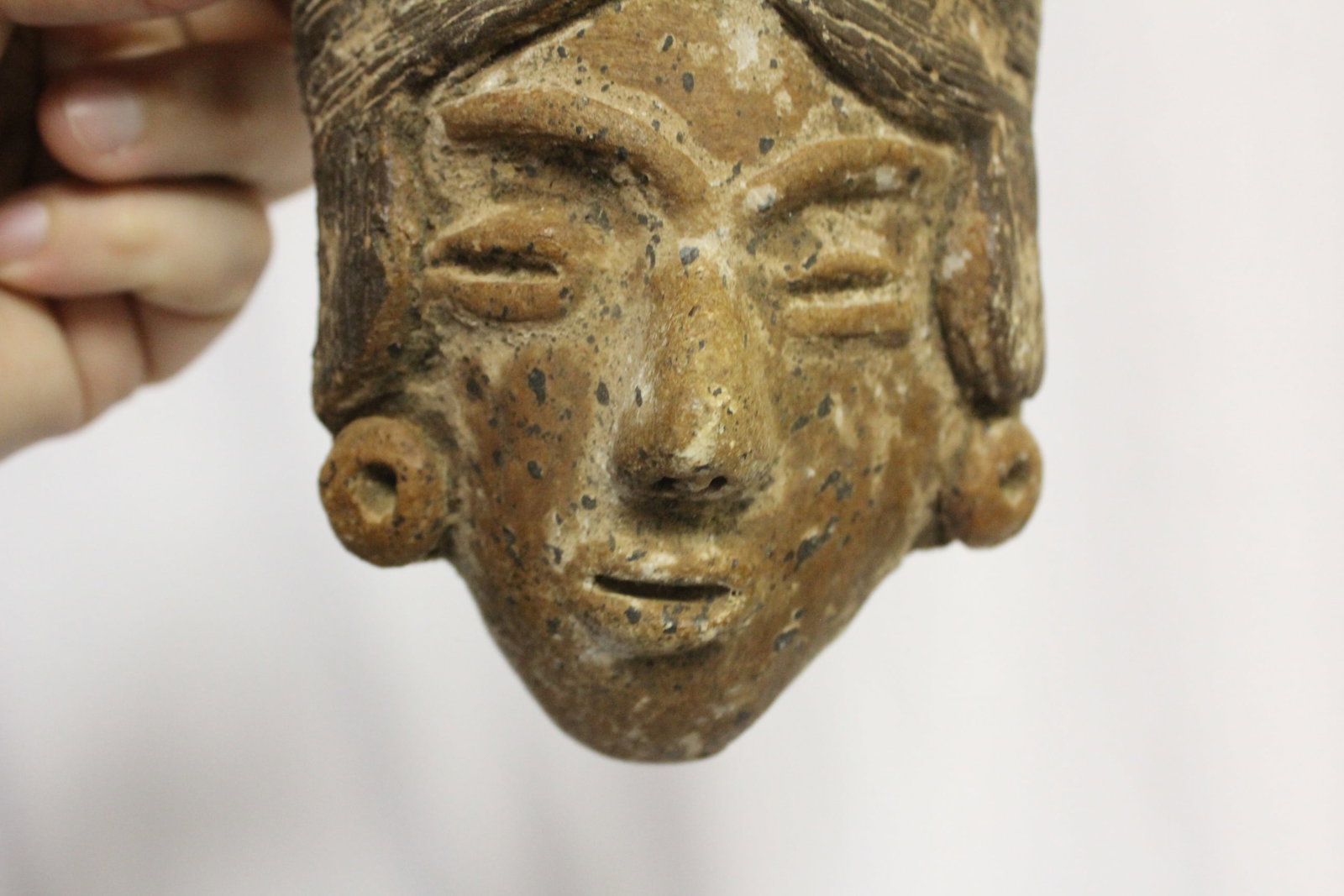 A Vintage Clay/Pottery Wall Hanger Mask - 3