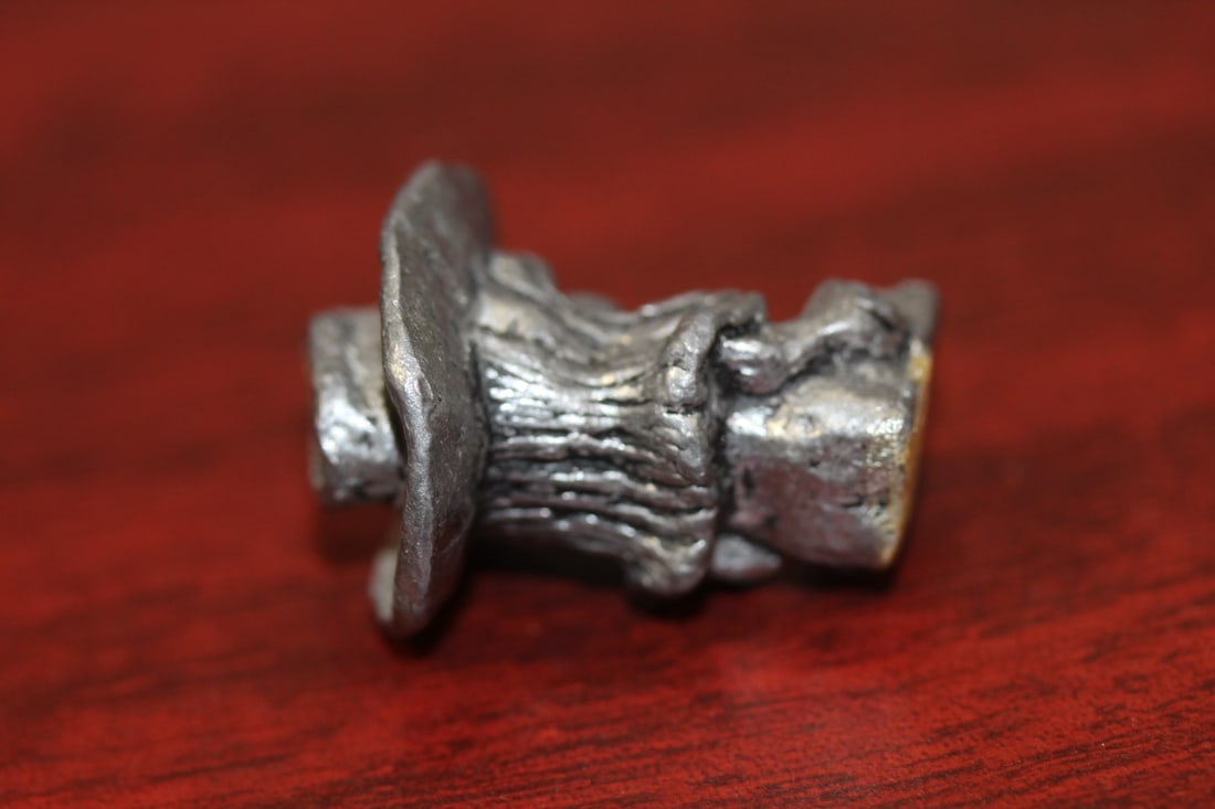 A Small Pewter Cow Girl - 4