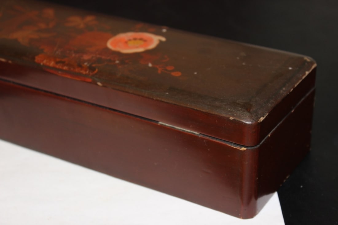 A Vintage Japanese Lacquer Long Box - 12