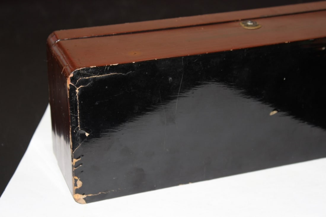 A Vintage Japanese Lacquer Long Box - 9