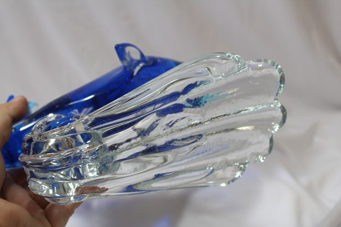 An Art Glass Dolphin Statue - 6