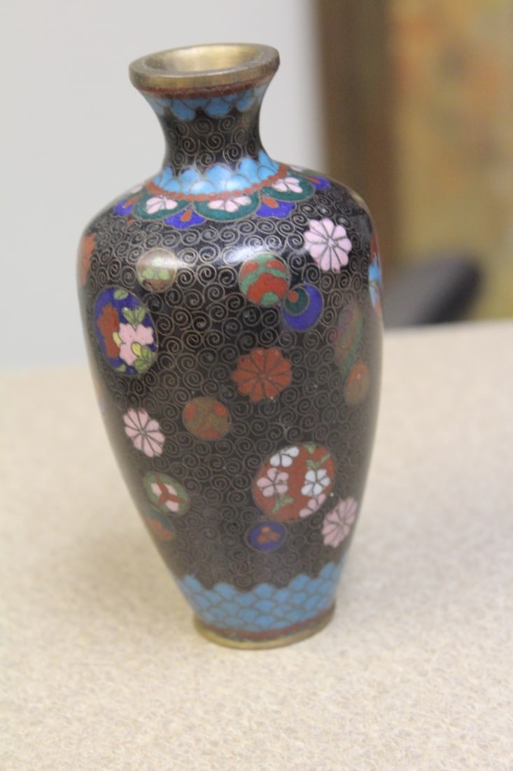 Antique Japanese Cloisonne Small Vase - 2