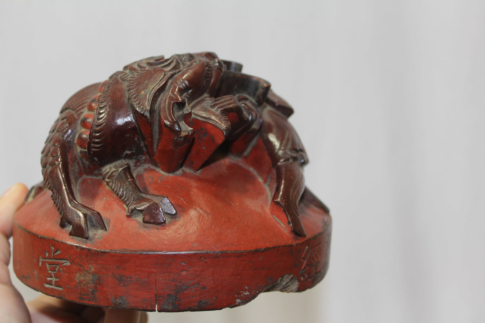 A Nicely Carved Wooden Lid or a Finial - 6