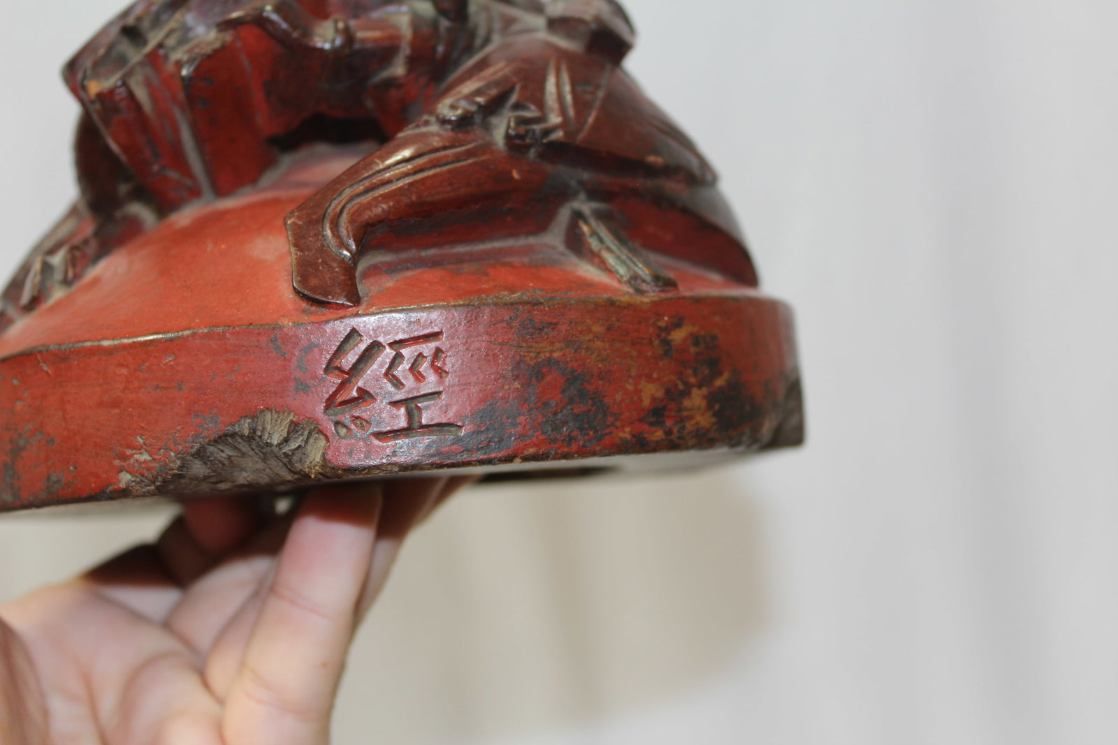 A Nicely Carved Wooden Lid or a Finial - 9
