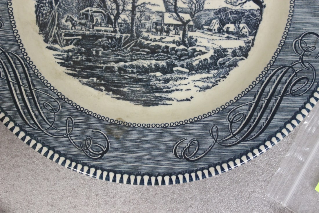 A Currier and Ives Old Griest Mill Plate - 2
