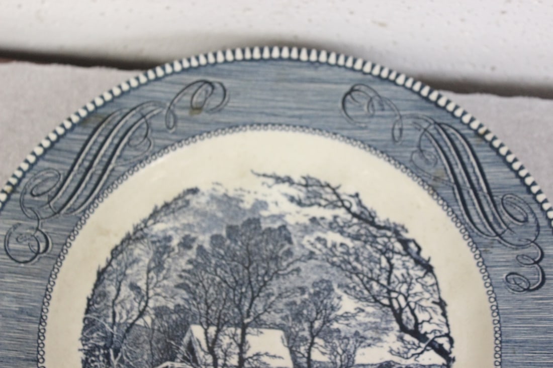 A Currier and Ives Old Griest Mill Plate - 6