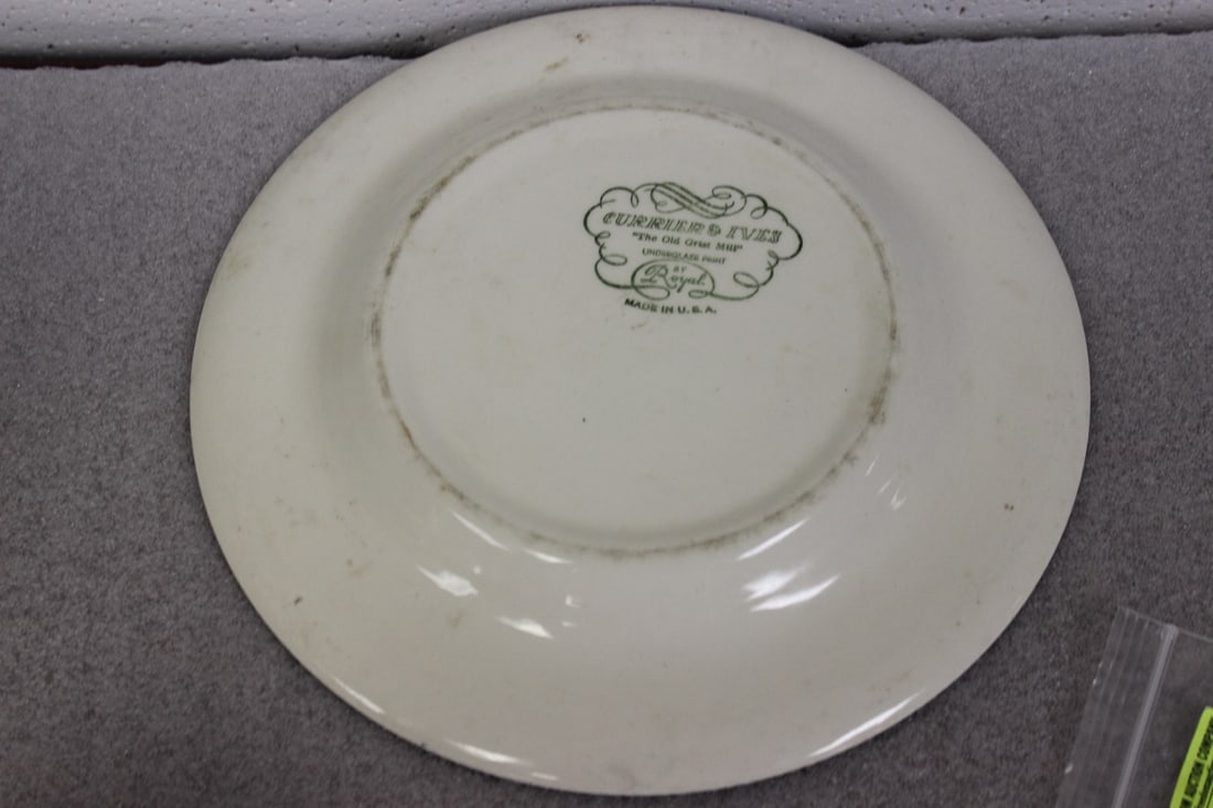 A Currier and Ives Old Griest Mill Plate - 8
