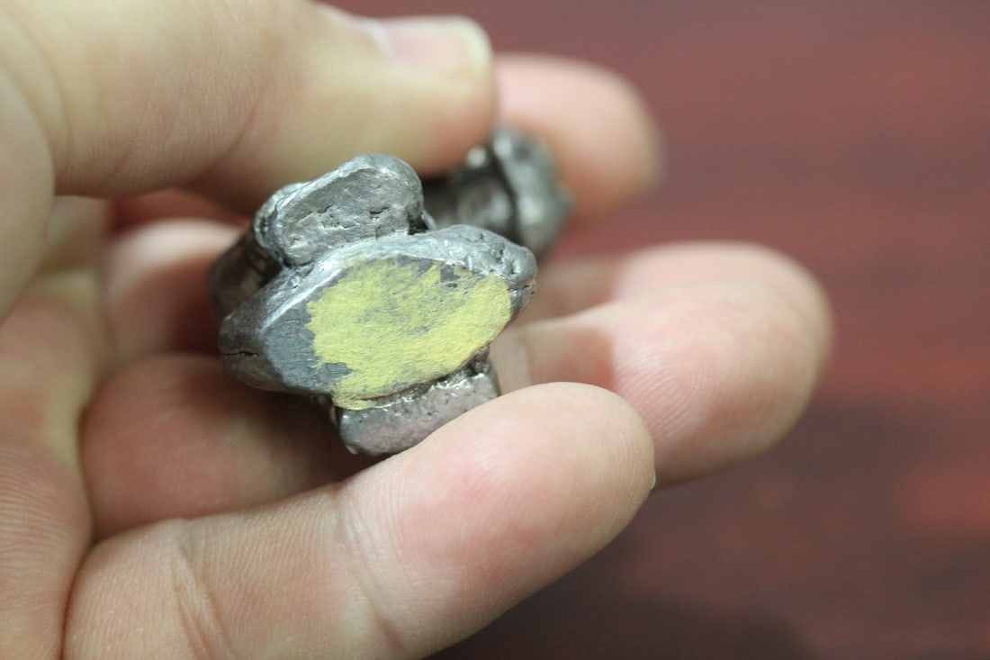 A Small Pewter Football Player - 6
