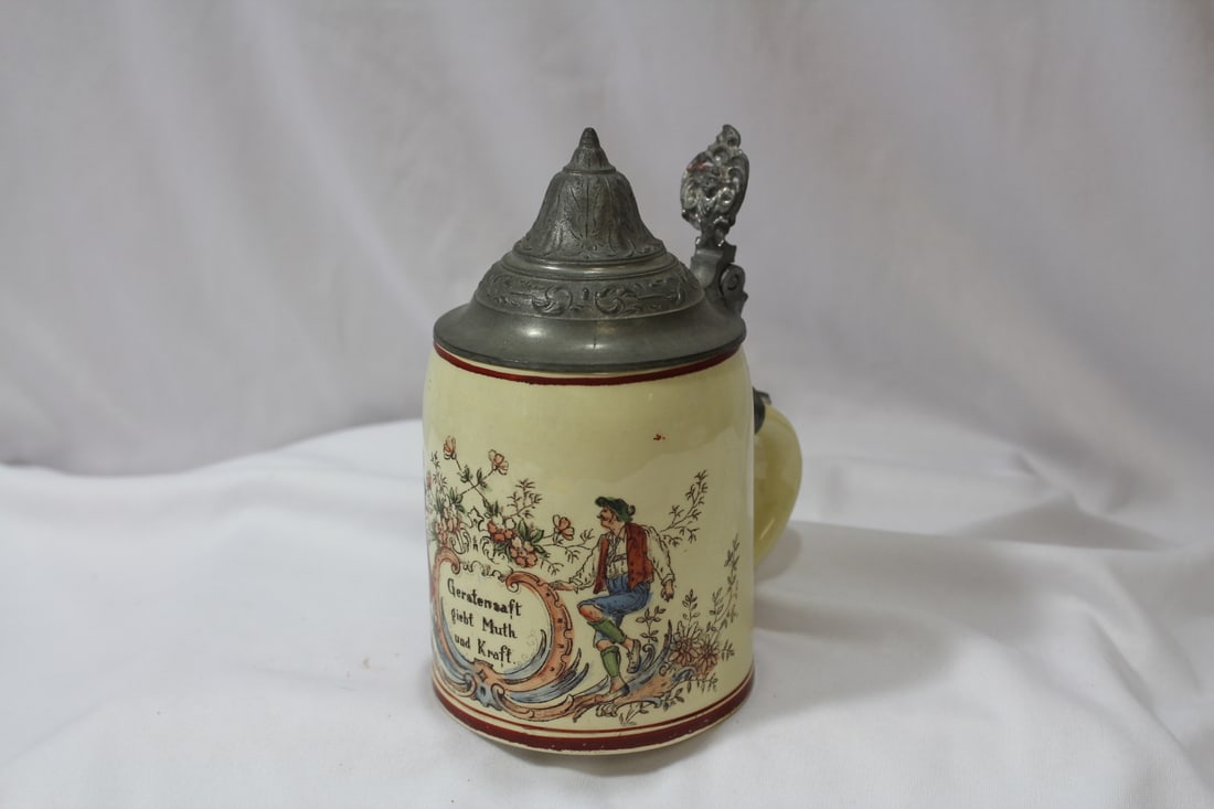 A Vintage German Stein: 6 1/4" tall