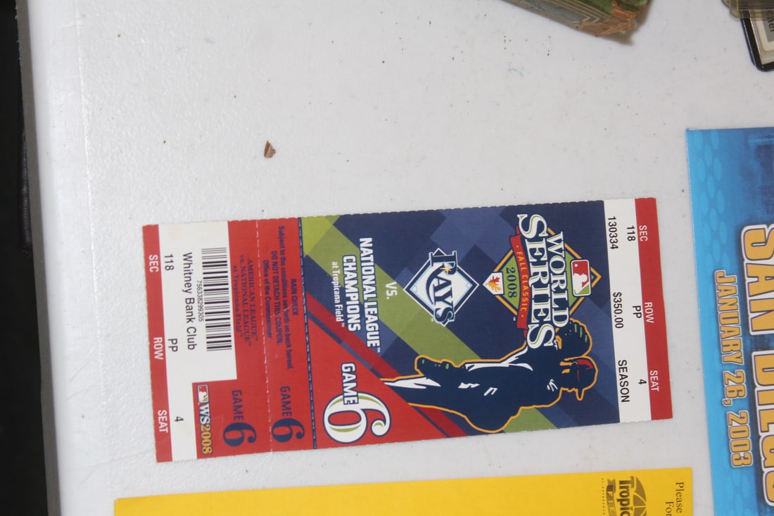World Series Unused Game 6 Ticket 2008 - 4