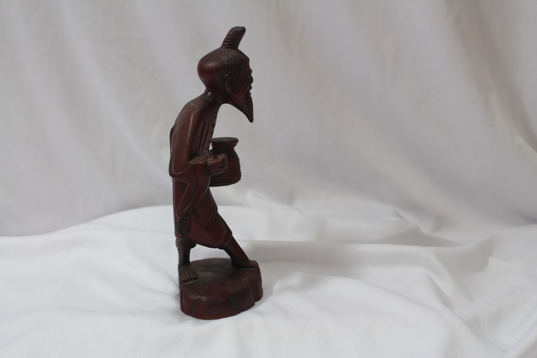 A Vintage Chinese Wood Figurine - 2