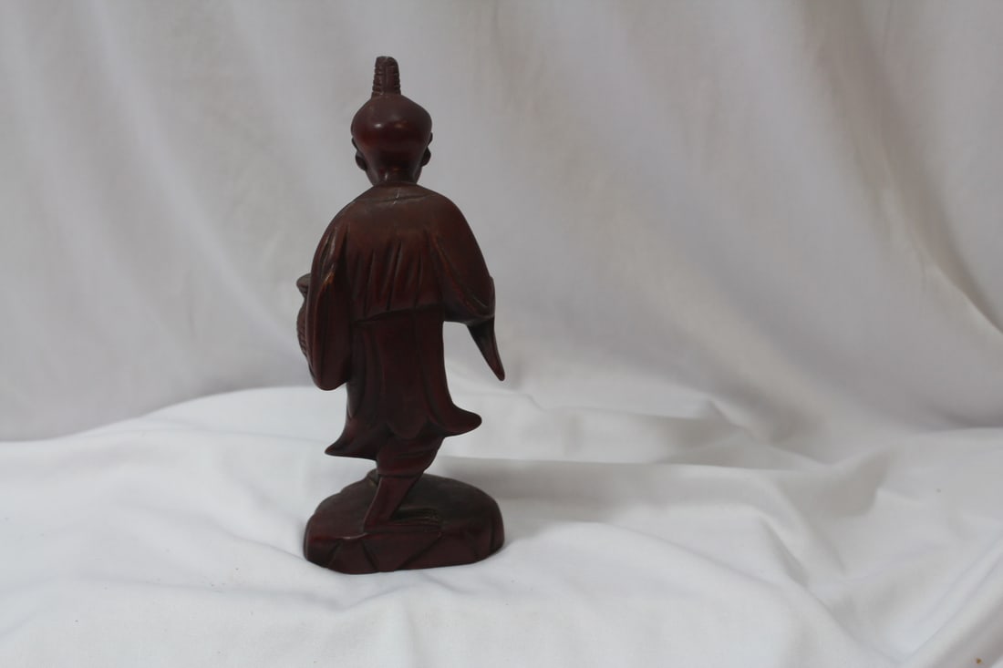 A Vintage Chinese Wood Figurine - 3