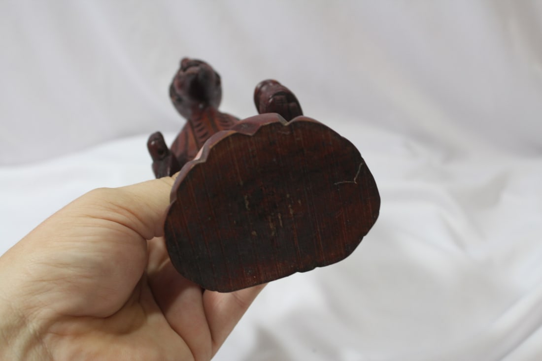 A Vintage Chinese Wood Figurine - 5