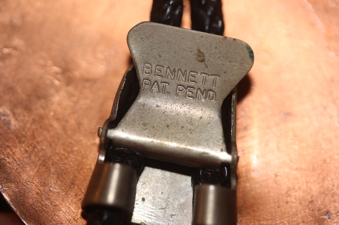 Signed Bennett Navajo Bolo Tie - 4