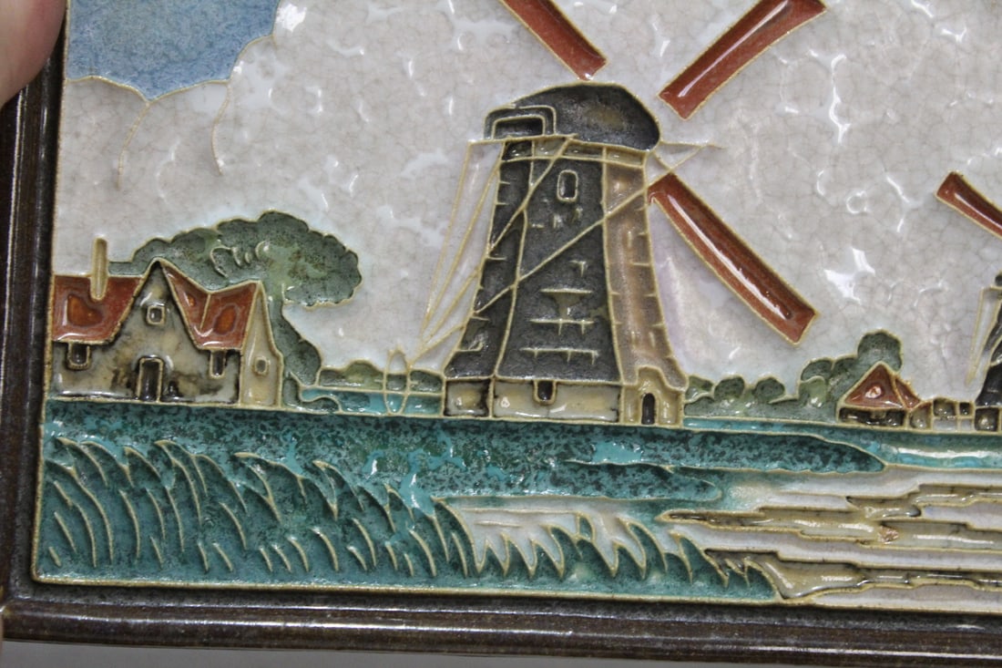 A Vintage Polychrome Delft Tile - 2