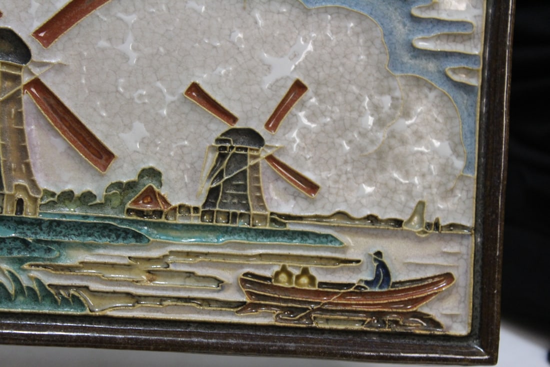A Vintage Polychrome Delft Tile - 3