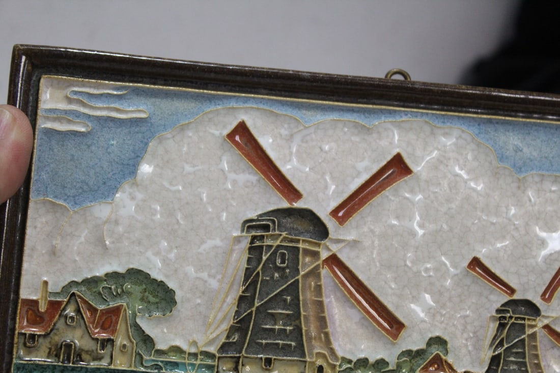 A Vintage Polychrome Delft Tile - 5