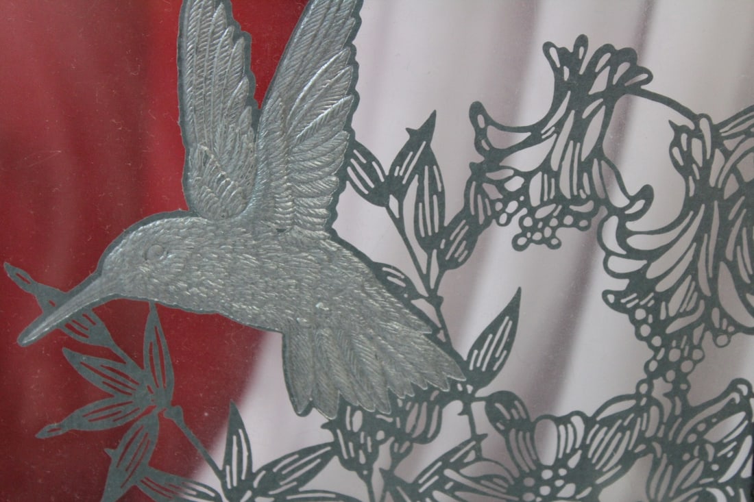 A Glass Chinese Tablescreen - 2